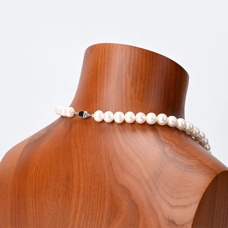 Buste Collier Bois Massif Présentoir