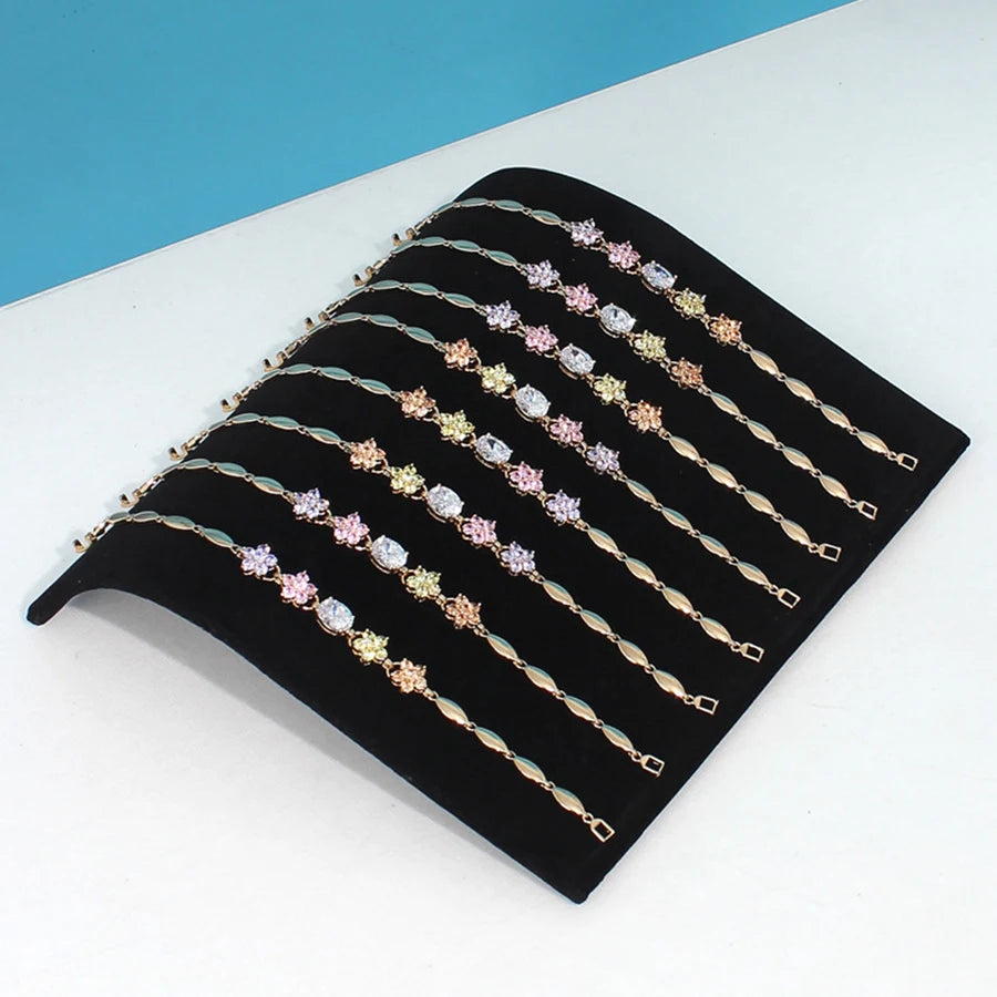 Présentoir Collier Vitrine Velours Noir Premium