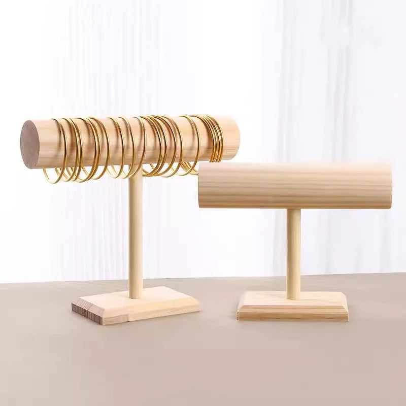 Présentoir Bois Dur Barre T Bracelet Montre