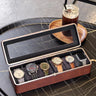 Boîte à Montres Cuir Velours 6 Places