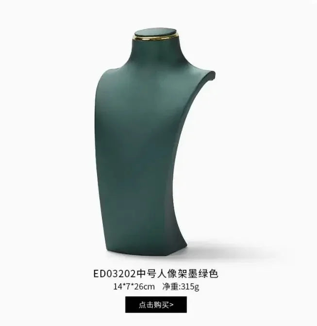 Buste Collier Résine Cou Figurine Vitrine