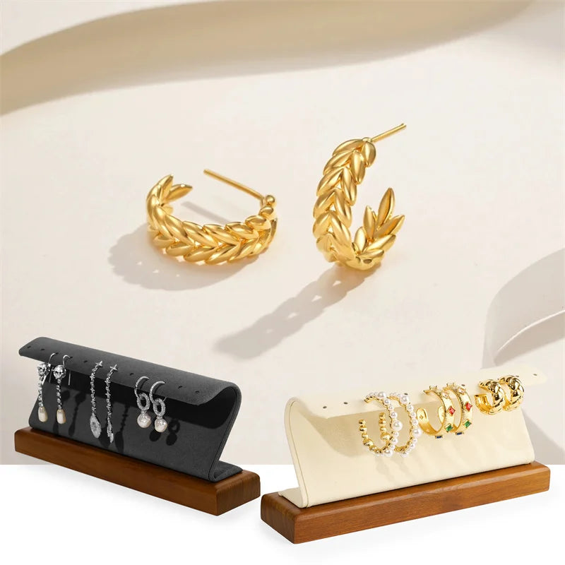 Présentoir Boucles Oreilles Bois Vitrine Bijoux