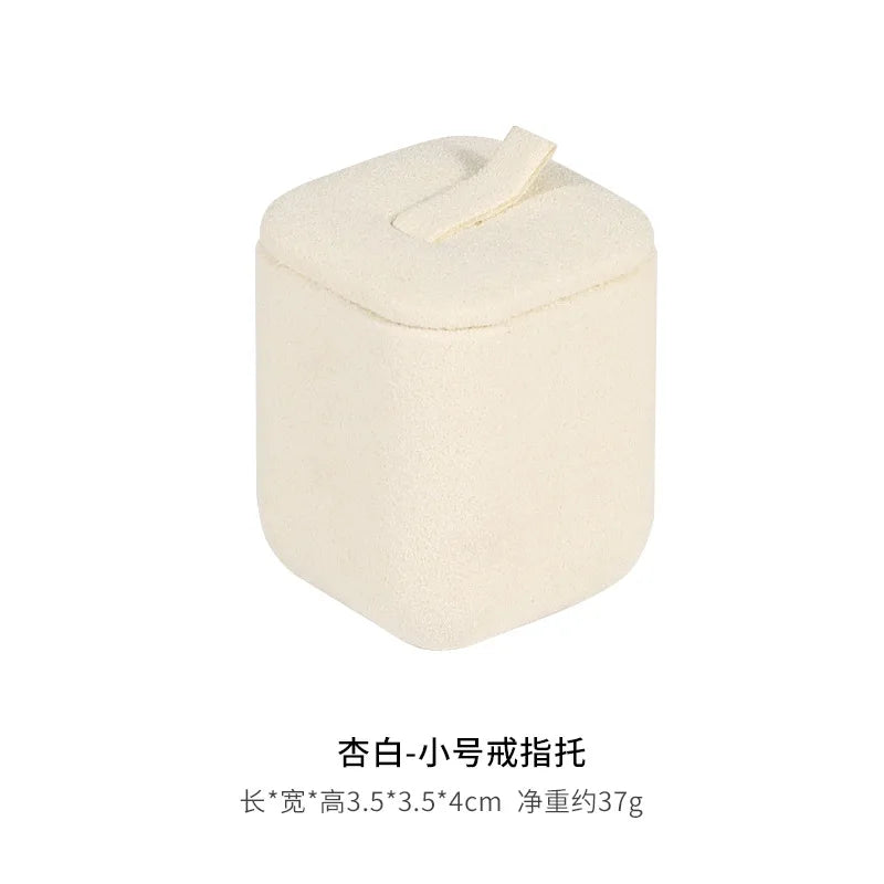 Présentoir Bijoux Daim Beige Multifonction