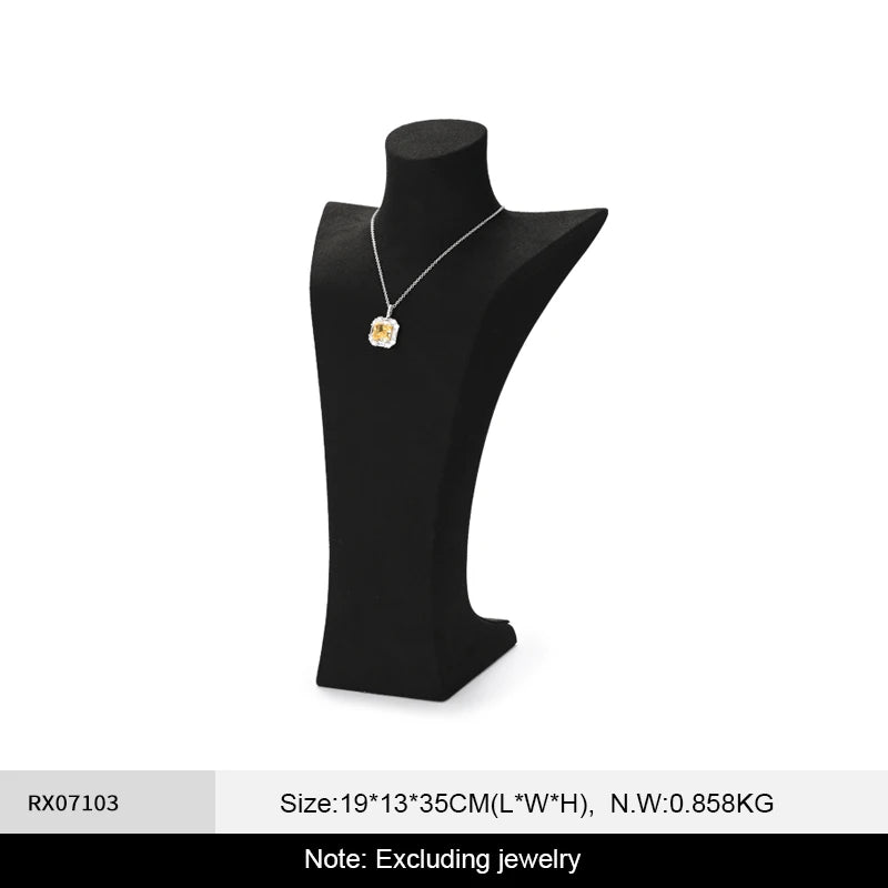 Buste Collier Velours Vitrine Bijouterie