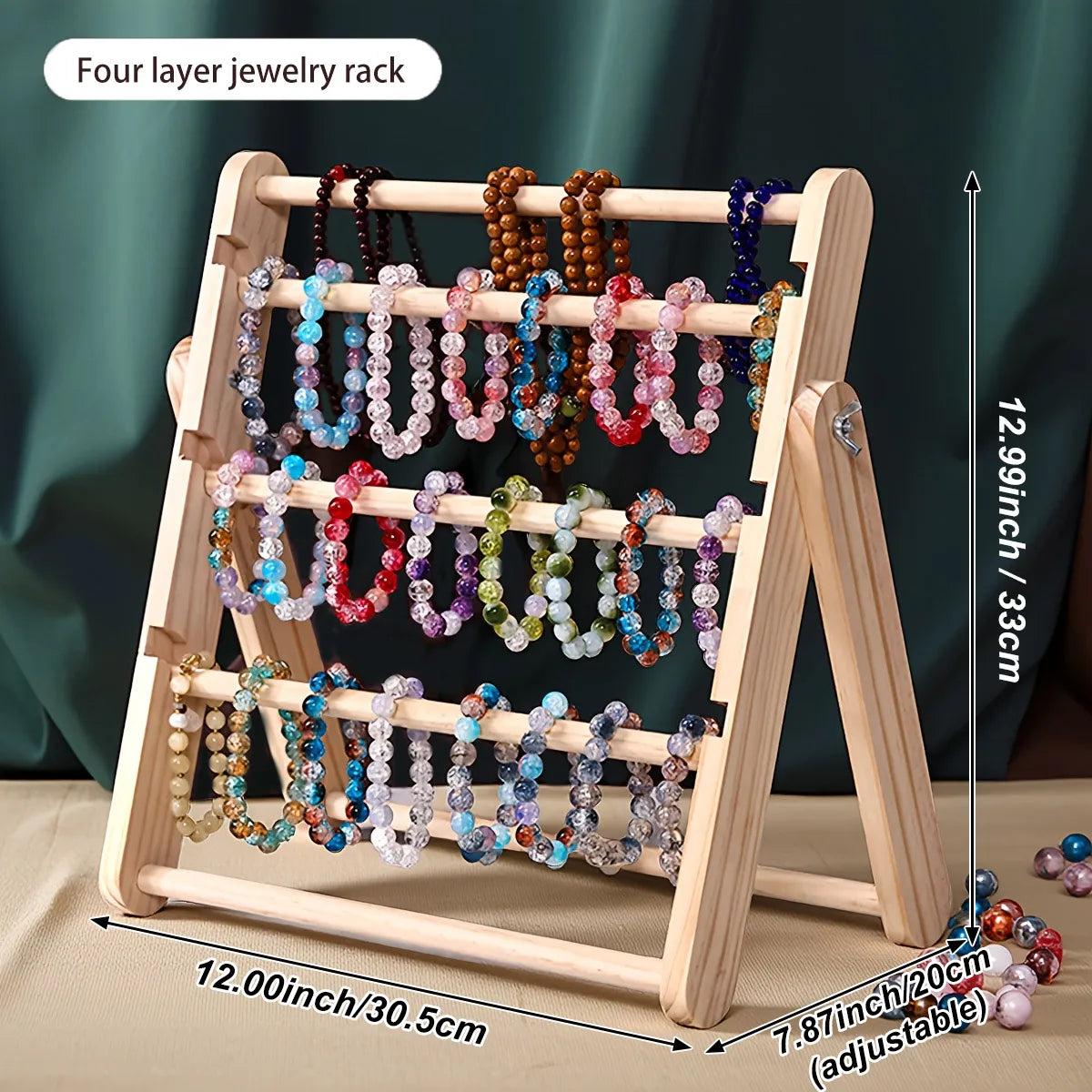 Présentoir Bois Bracelet Collier Chaîne Cheville