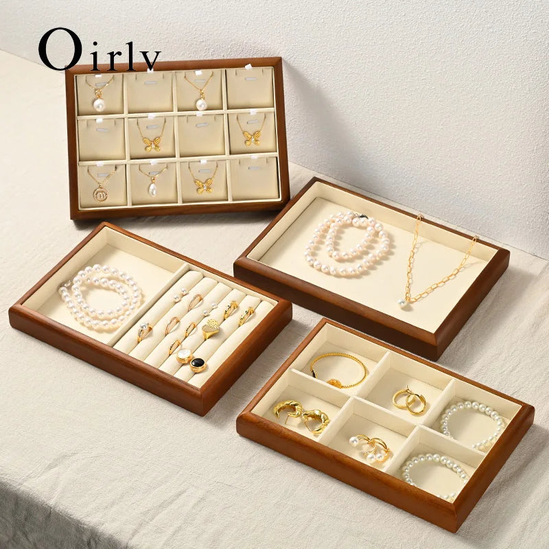 Boîte Bijoux Bois Multi-Compartiments Modulaire