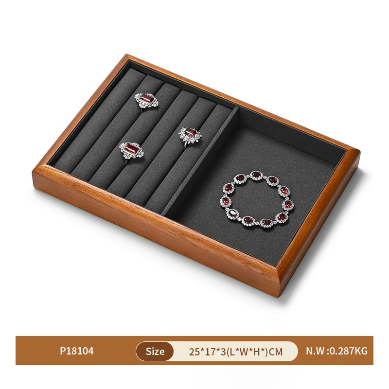 Boîte Bijoux Bois Multi-Compartiments Modulaire