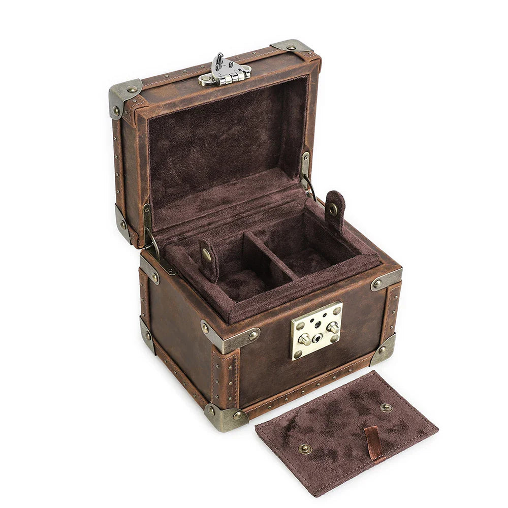 Boîte Montre Cuir Vintage 2 à 10 Places