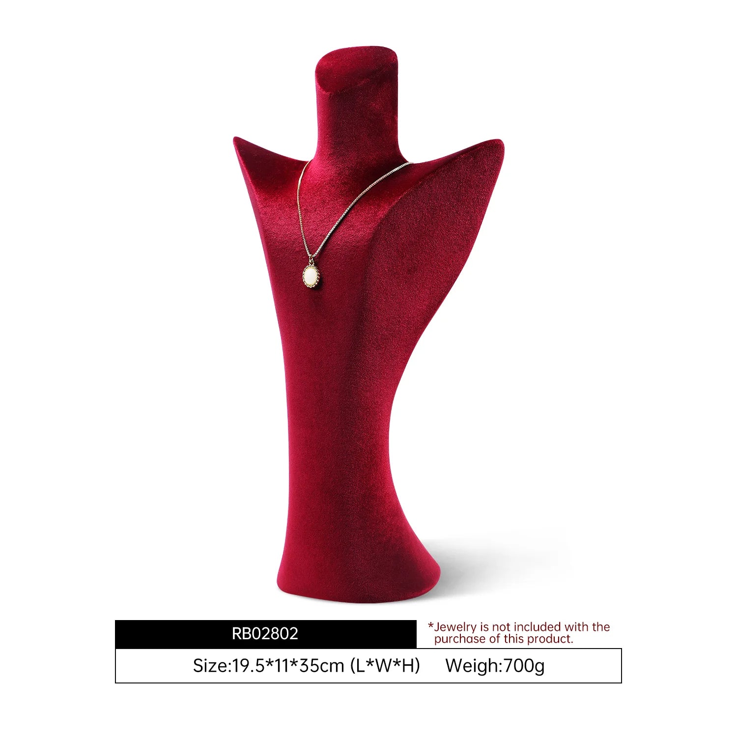 Buste Collier Velours Portrait Premium Comptoir