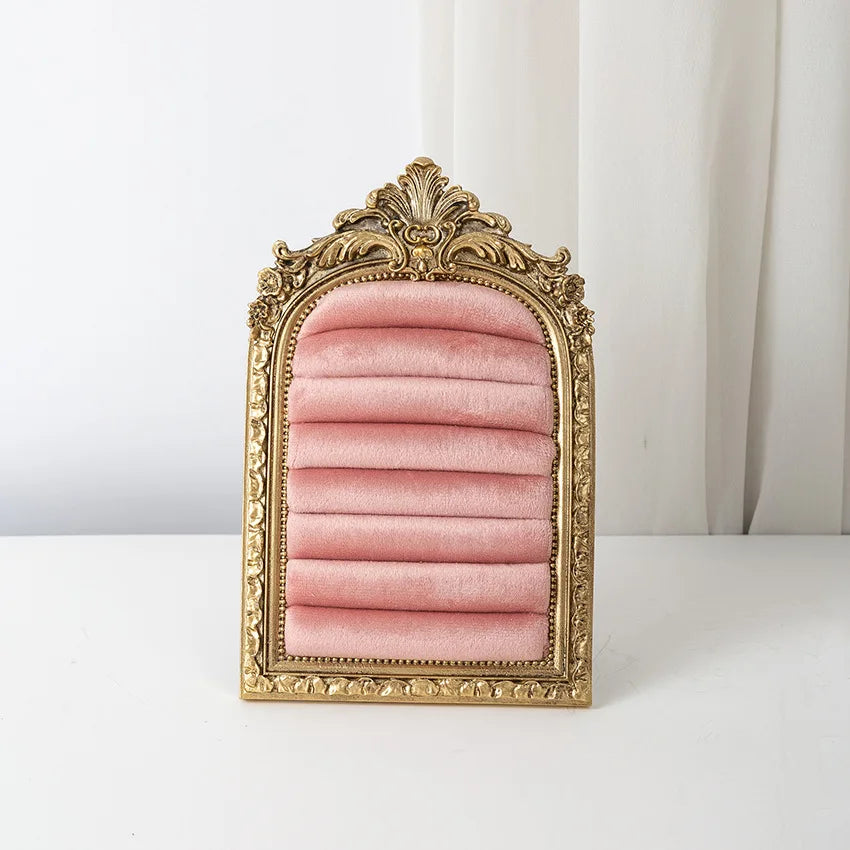 Porte Bijoux Cadre Bois Sculpté Vitrine Originale