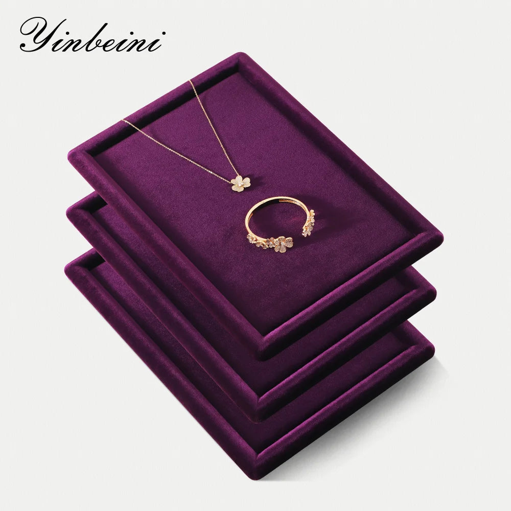 Plateau Présentoir Bijoux Velours Multifonction