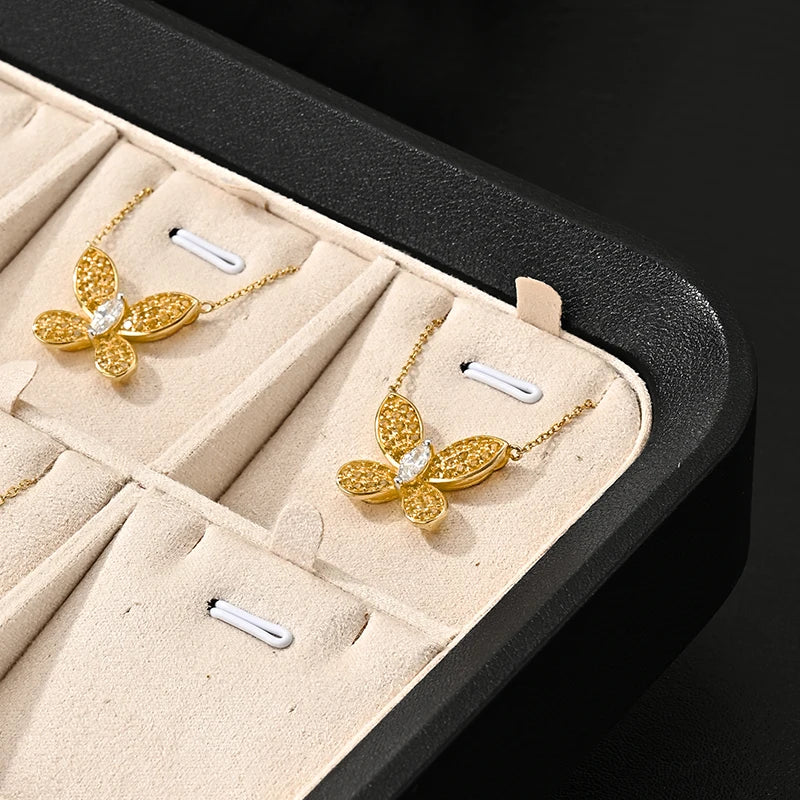 Plateau Bijoux Cuir Velours Modulable