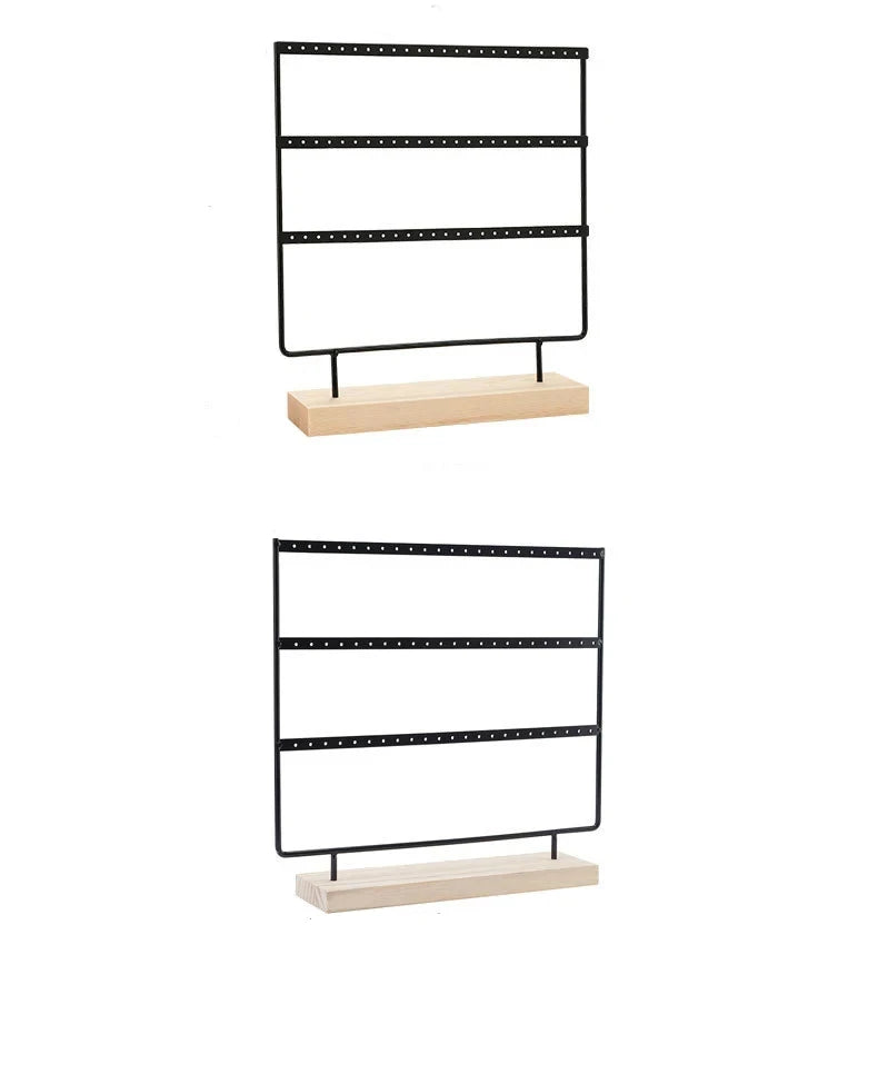 Présentoir Boucles d'Oreilles Métal Grille Vitrine