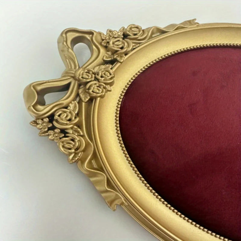 Plateau Bague Velours Cadre Vitrine