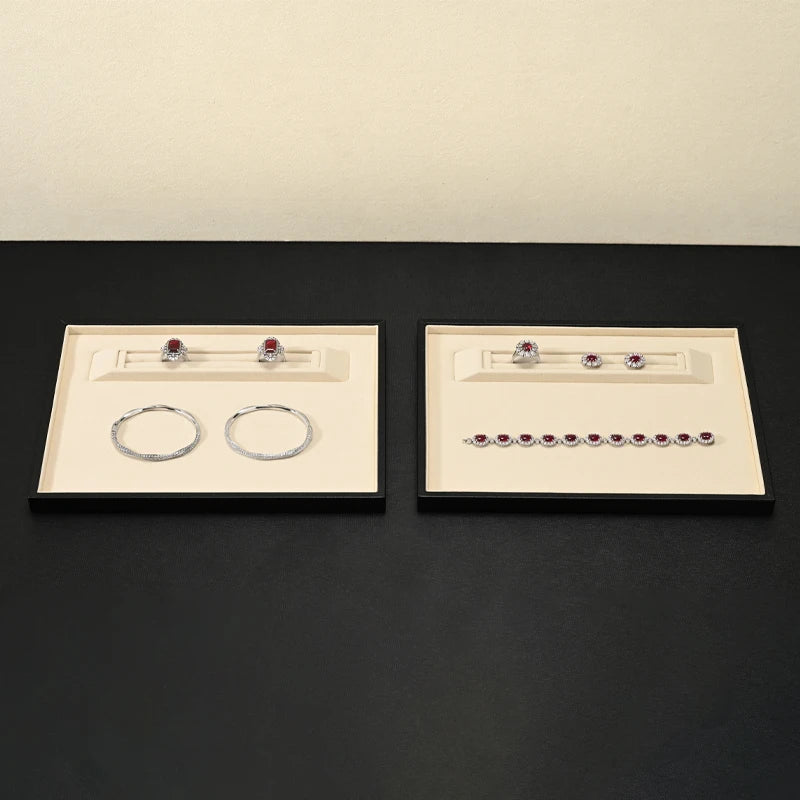 Plateau Bijoux Cuir Bagues Colliers Bracelets