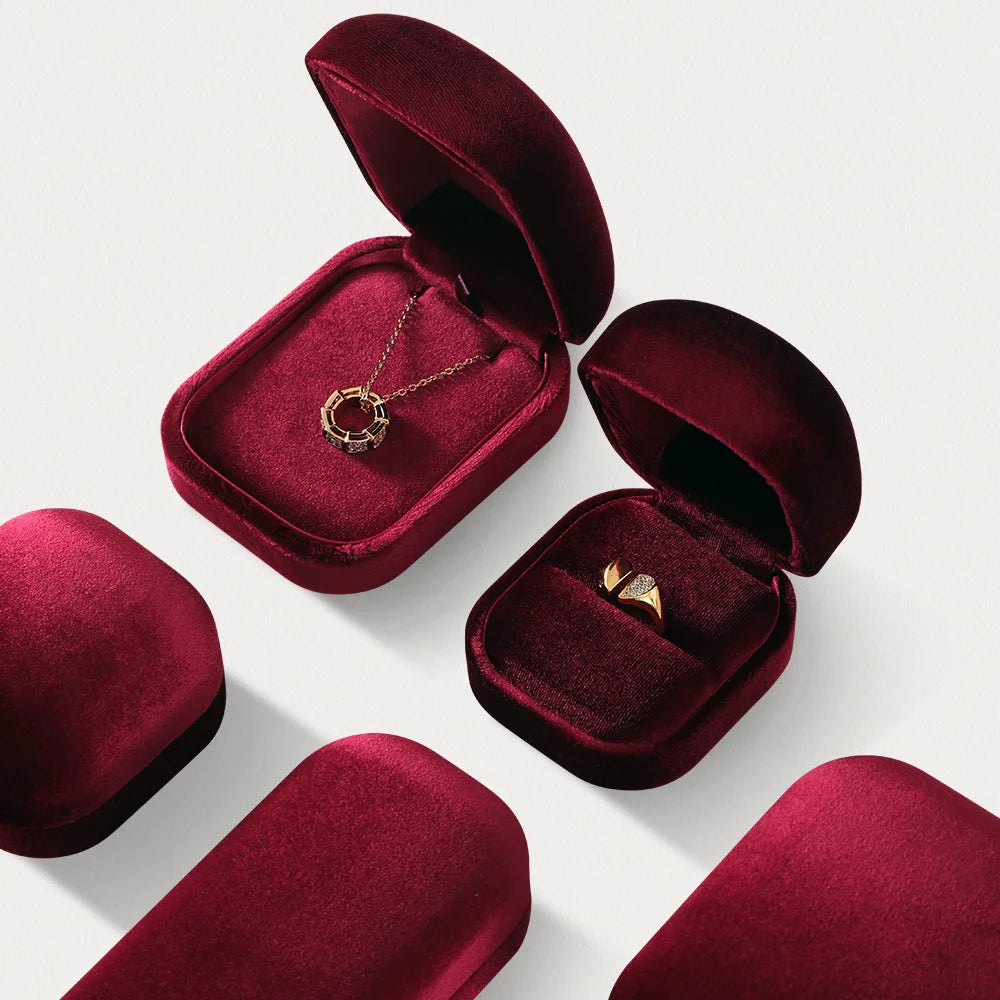 Boîte à Bijoux Velours Premium Rangement