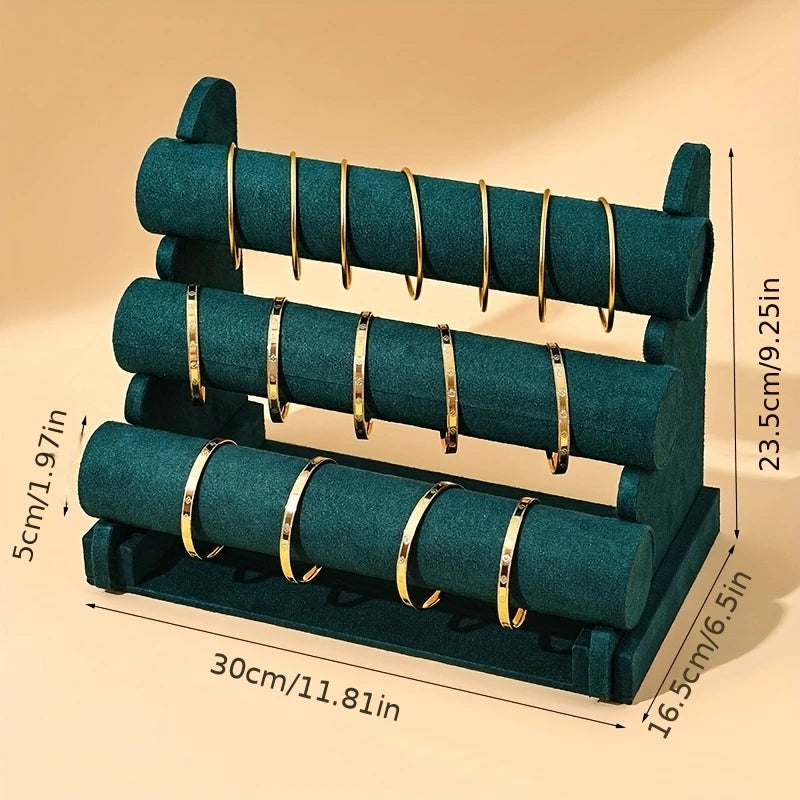 Présentoir Bois 3 Niveaux Bracelet Perles
