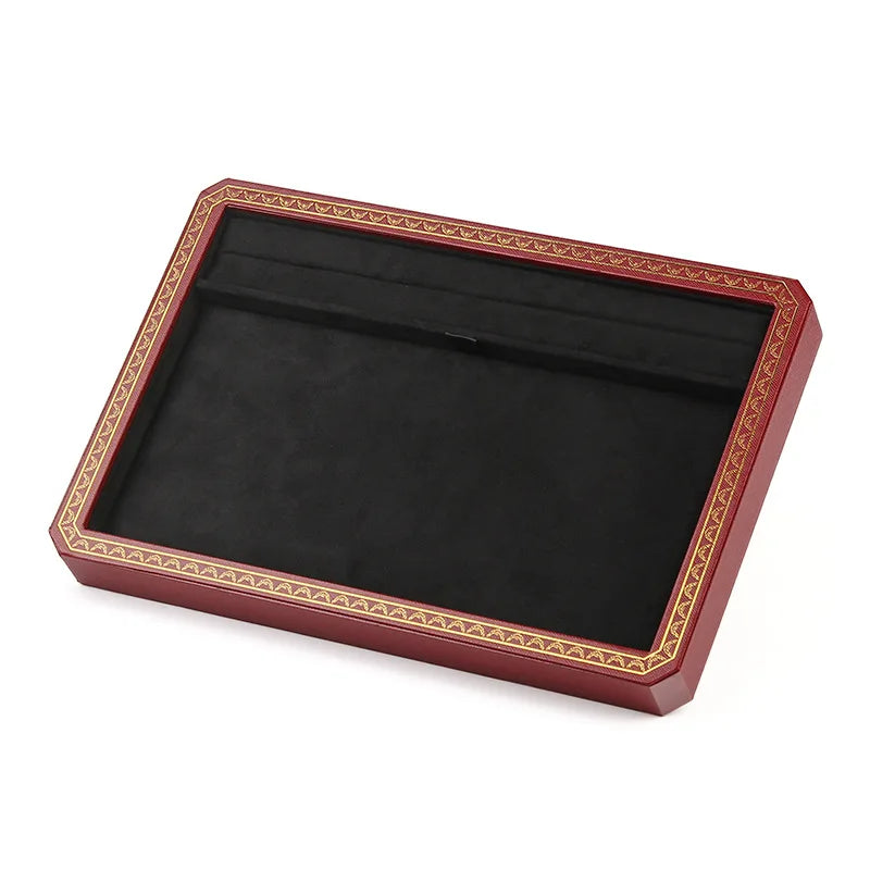 Boîte Bijoux Cuir Portable Vitrine Compartiments