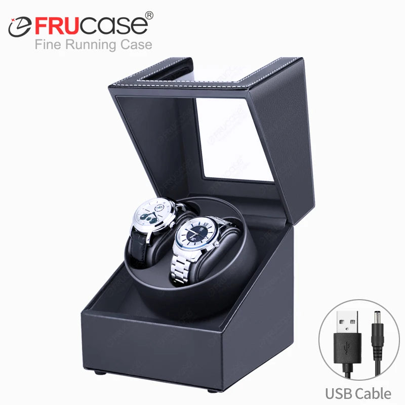 Remontoir Montre Automatique Cuir Mode Silencieux