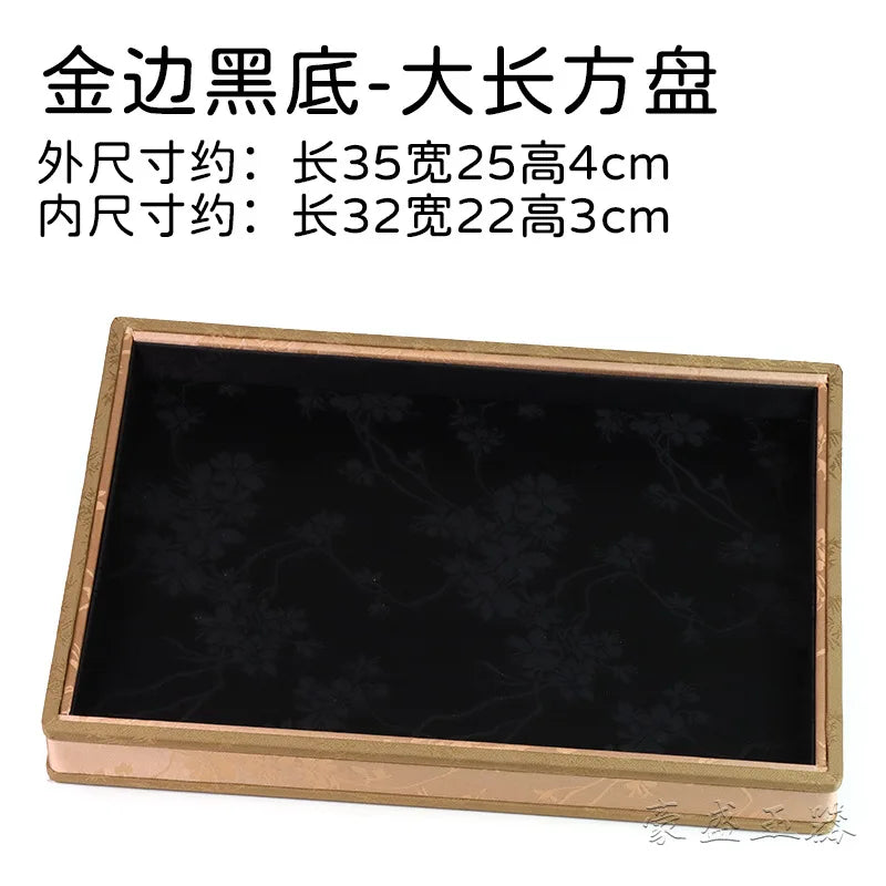 Plateau Bijoux Soie Brodée Orientale