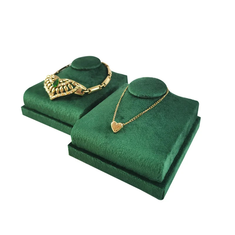 Présentoir Collier Velours Plat Luxe