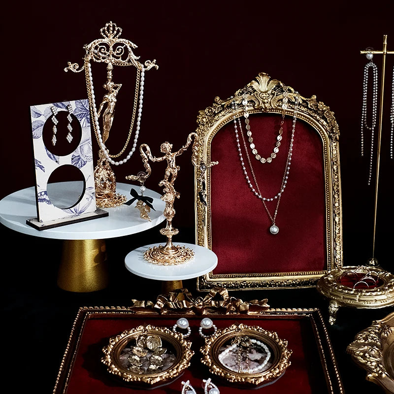 Présentoir Bijoux Cadre Velours Rouge Luxe