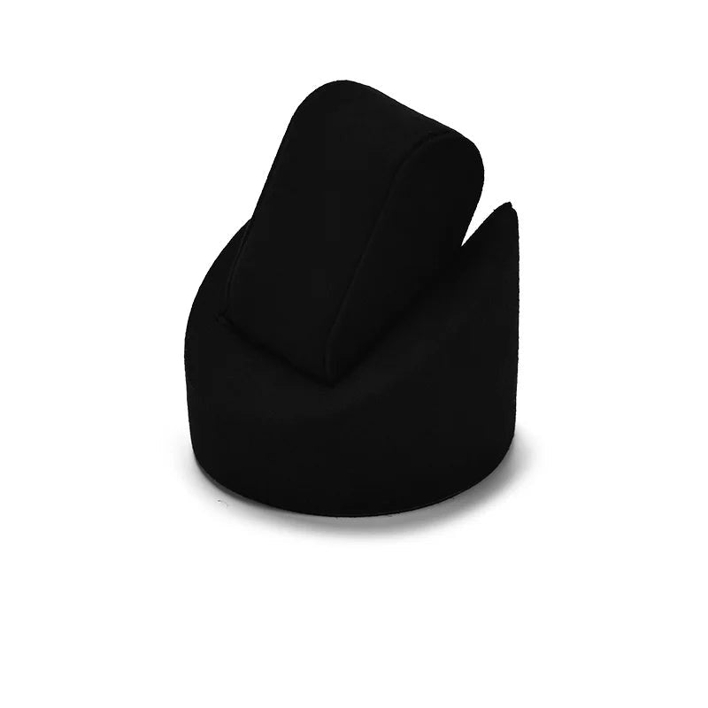Présentoir montre individuel en tissu – support noir avec ses cotes