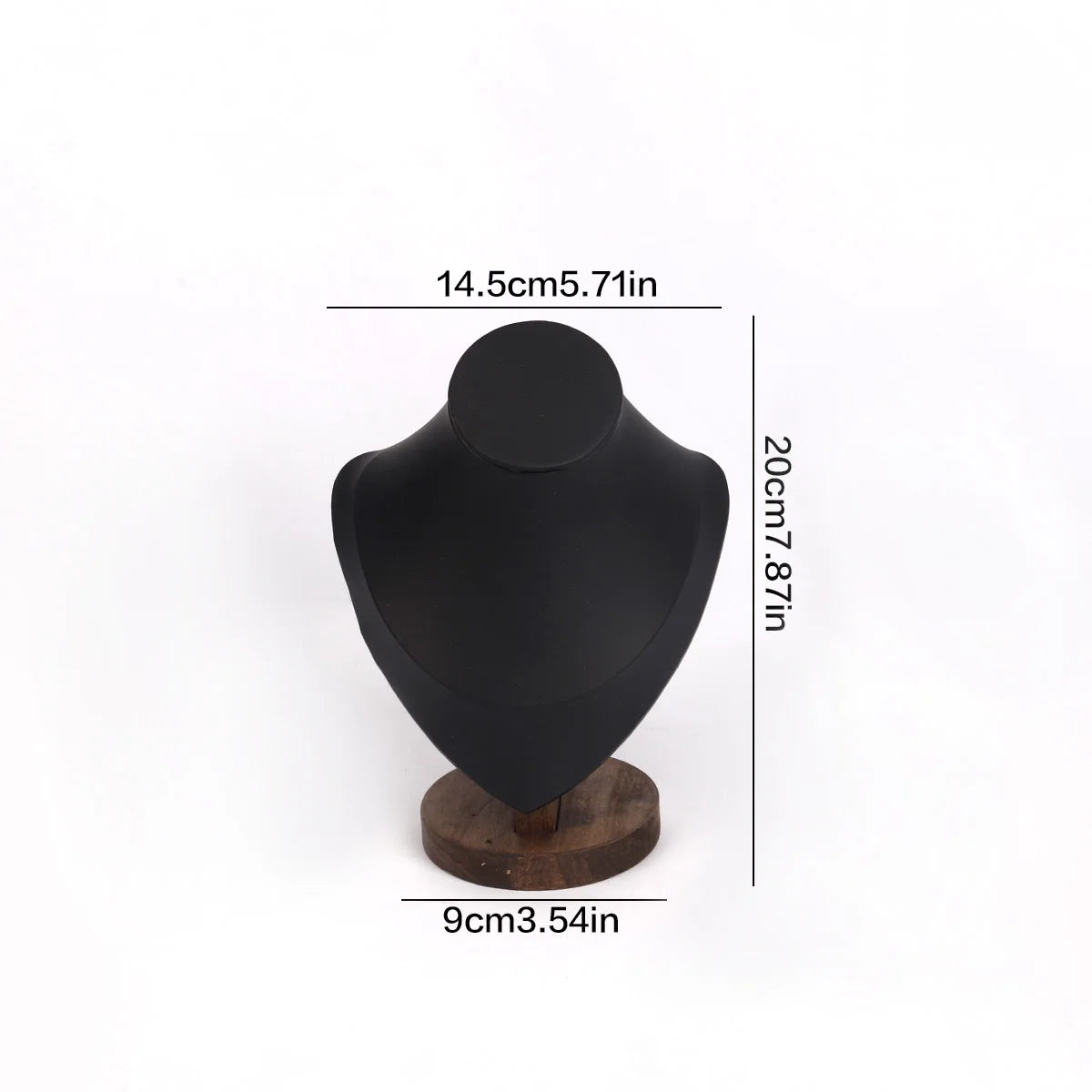 Buste Collier Velours Cuir Mannequin Vitrine