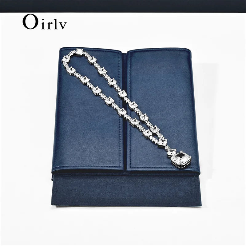 Pochette Collier Cuir Premium Voyage Bijoux