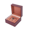 Boîte Montres Bois Cuir Rouge 1 Place