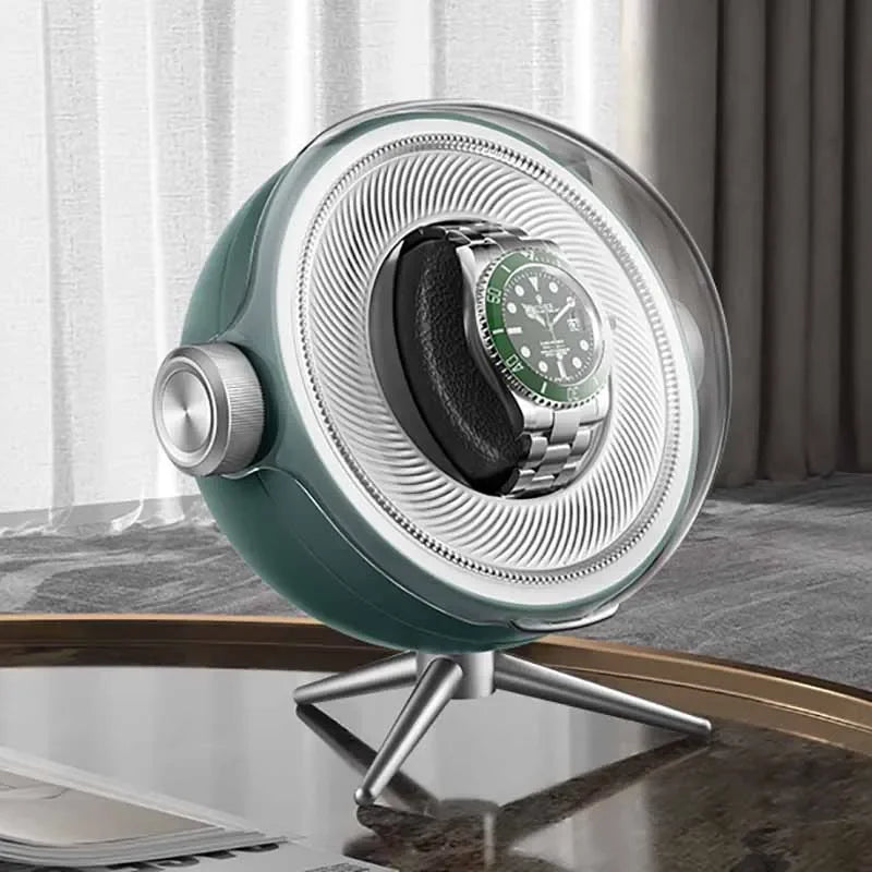 Remontoir Montre Acrylique LED Silencieux Anti-Magnétique