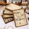 Plateau Bijoux Bois Noyer Bague Collier