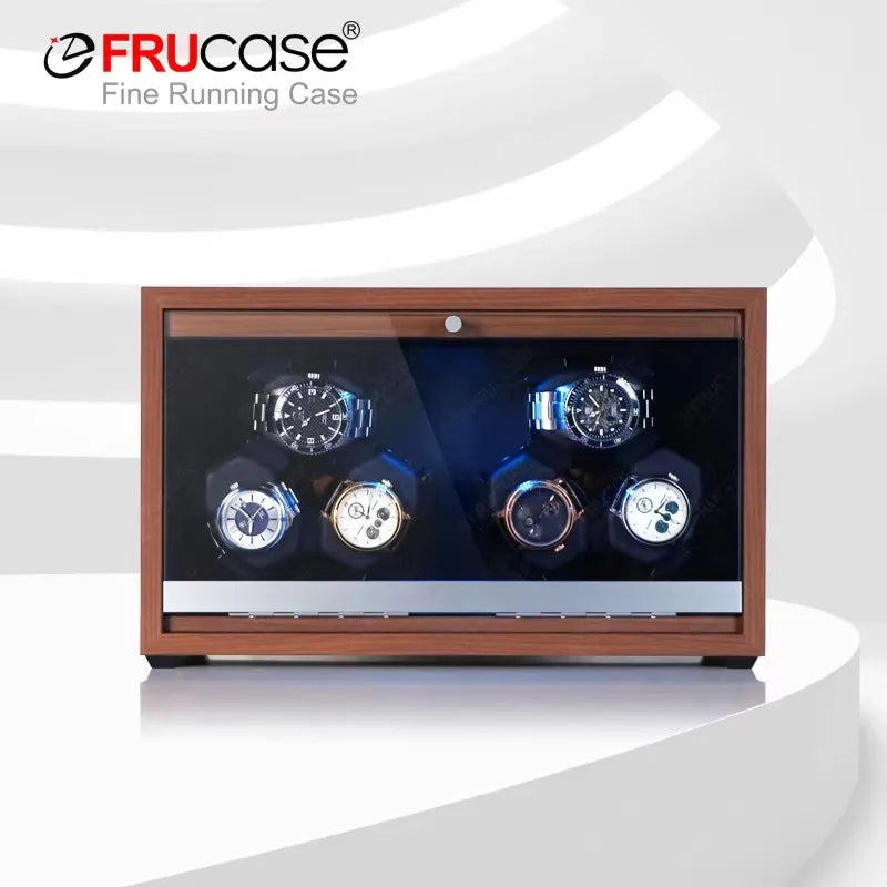 Remontoir Montre Bois 4 6 Capacité LED