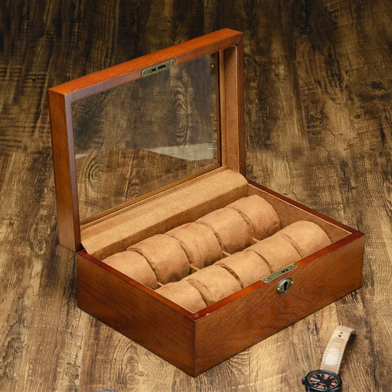 Boîte Montre Bois Sécurisée 3 à 20 Emplacements