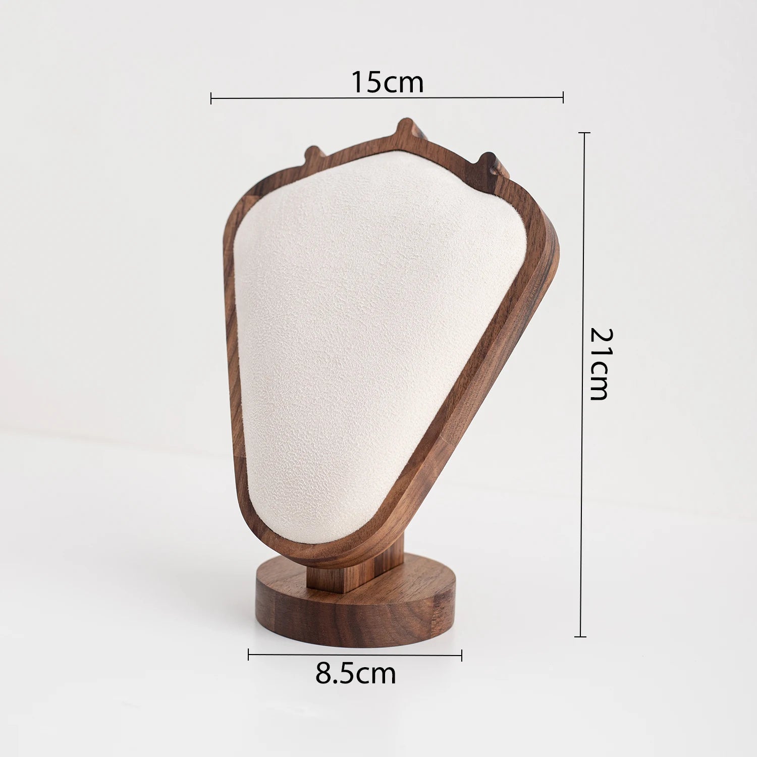 Présentoir Bijoux Bois Noyer Luxe Multi Niveaux