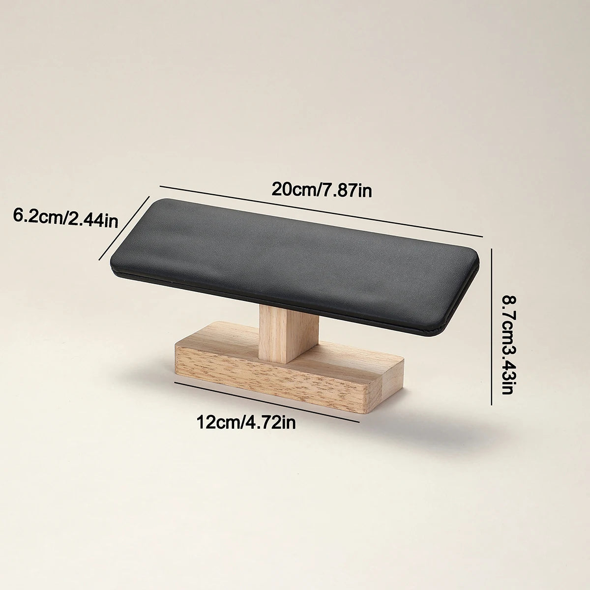 Presentoir Montre Bois Velours Base Organisateur