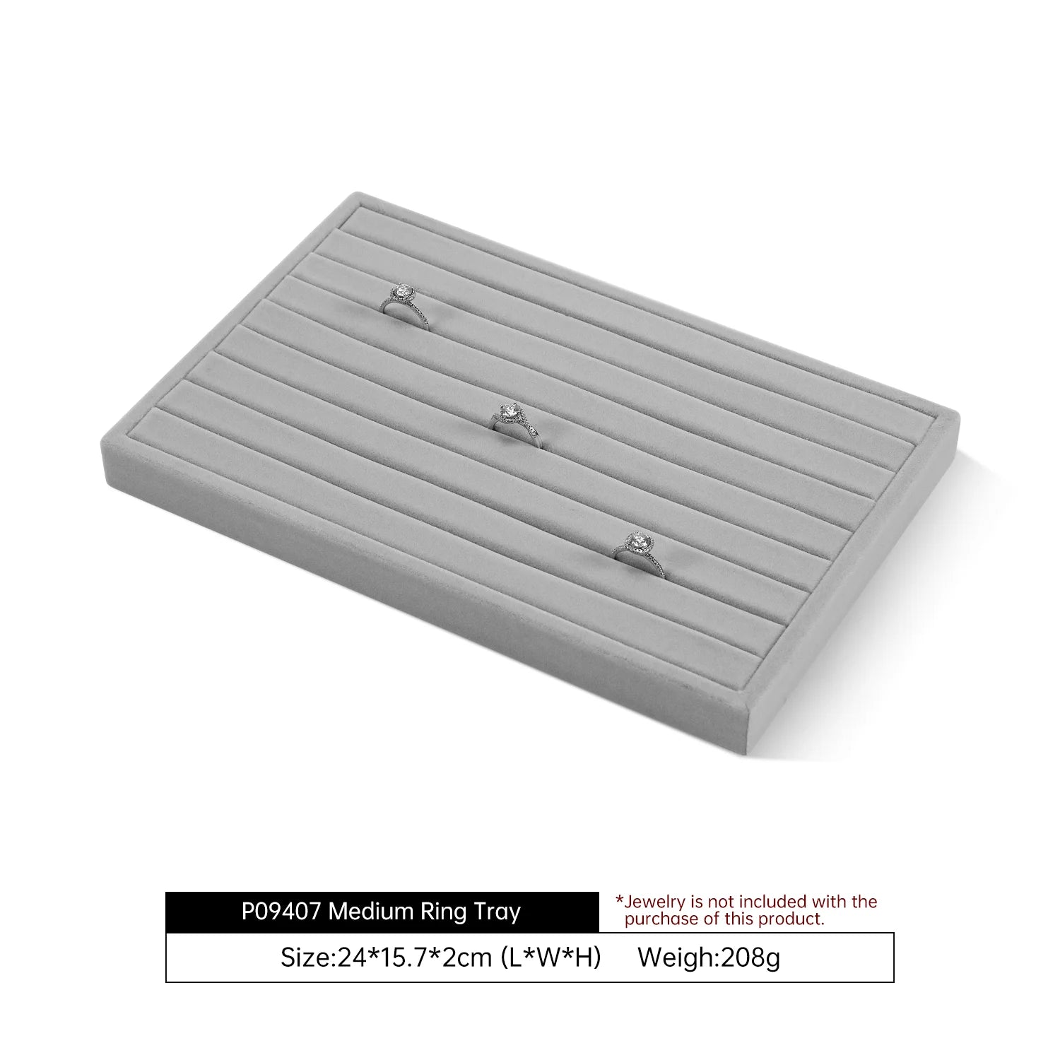 Plateau Bijoux Velours Tiroirs Multi Compartiments