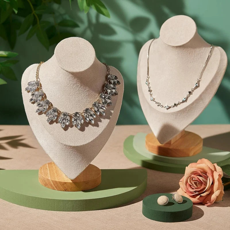 Présentoir Collier Beige