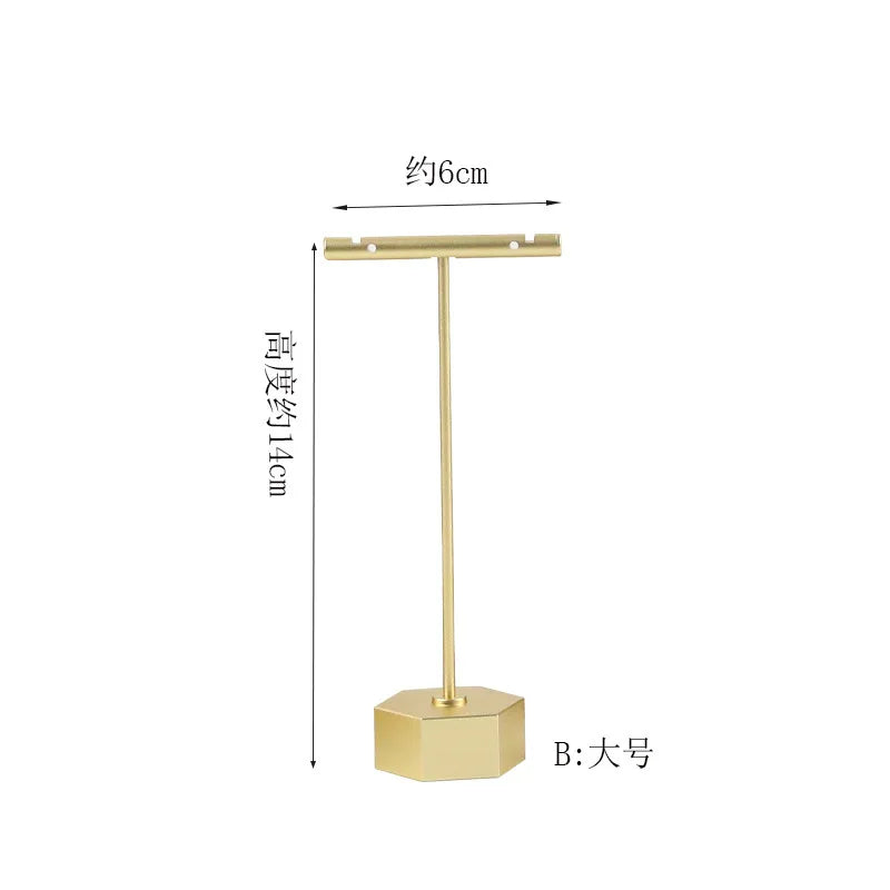 Plateau Bijoux Velours Rose Métal Multifonction