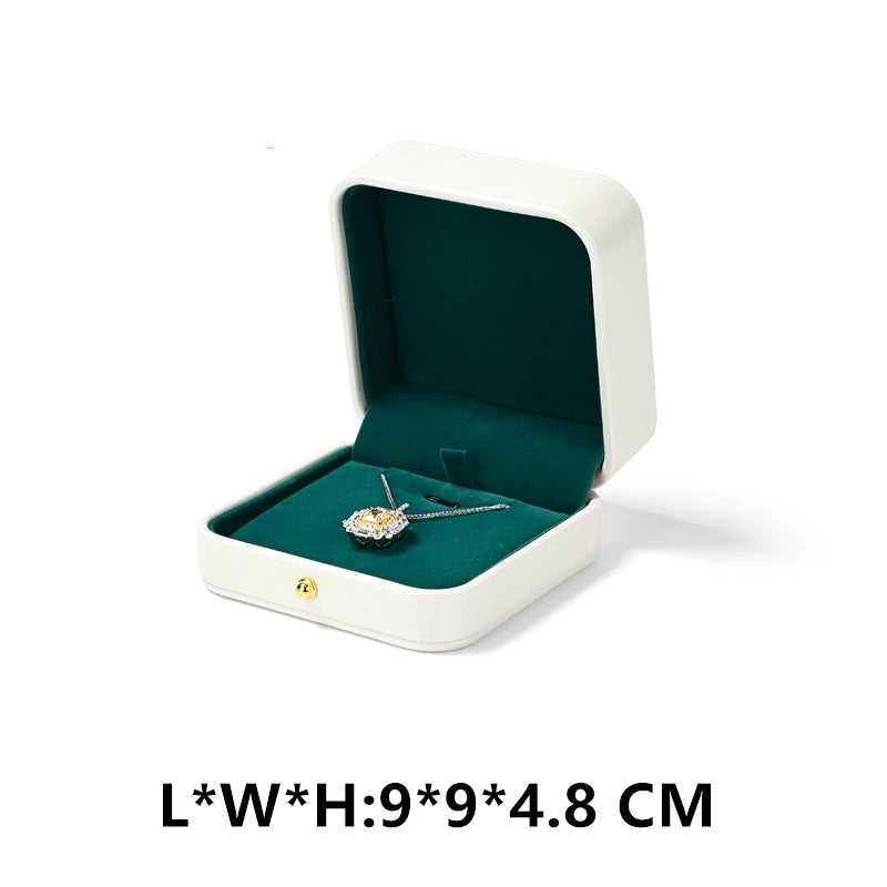 Boite Bijoux Velours Mariage Bague Collier Cadeau