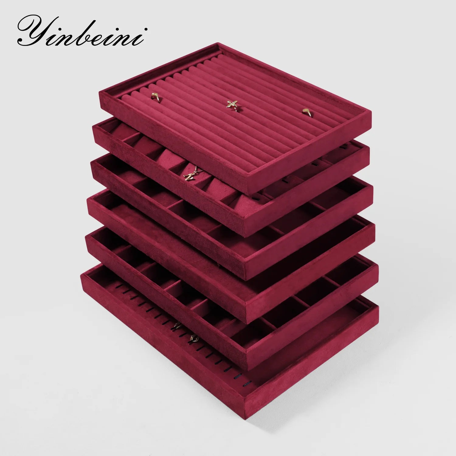 Plateau Bijoux Velours Multifonction Couleurs Vives