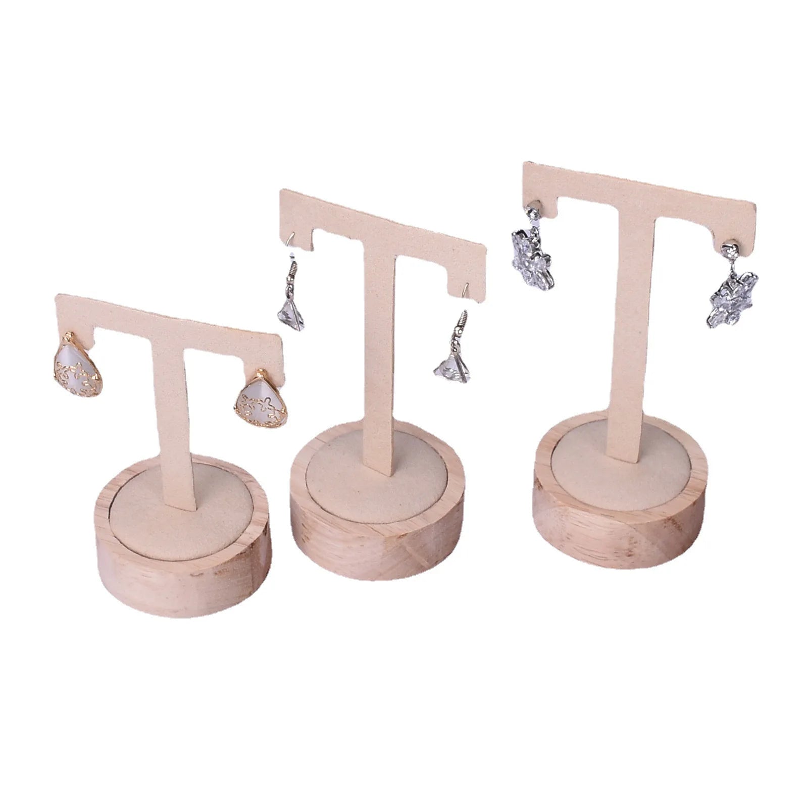 Présentoir Boucles d'Oreilles Bois Métal