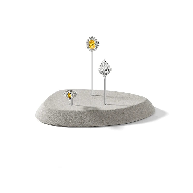 plaque ovale grise petite