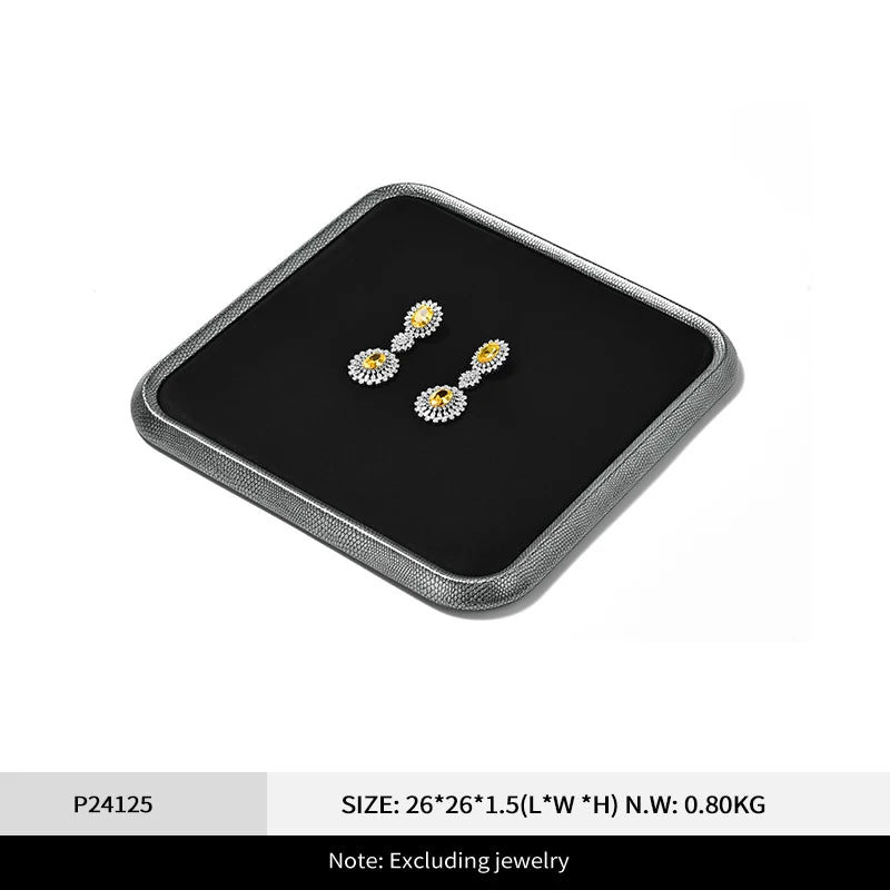 Plateau Bijoux Cuir PU Comptoir Vitrine