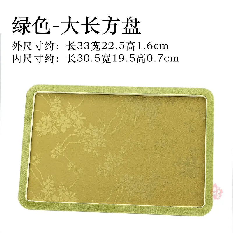 Plateau Bijoux Velours Brodé Chinois Perles