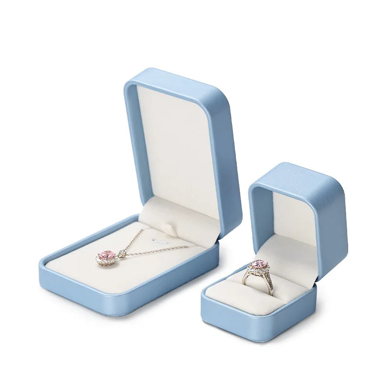 Boite Bijoux Cuir Mariage Bague Collier Multi Couleurs
