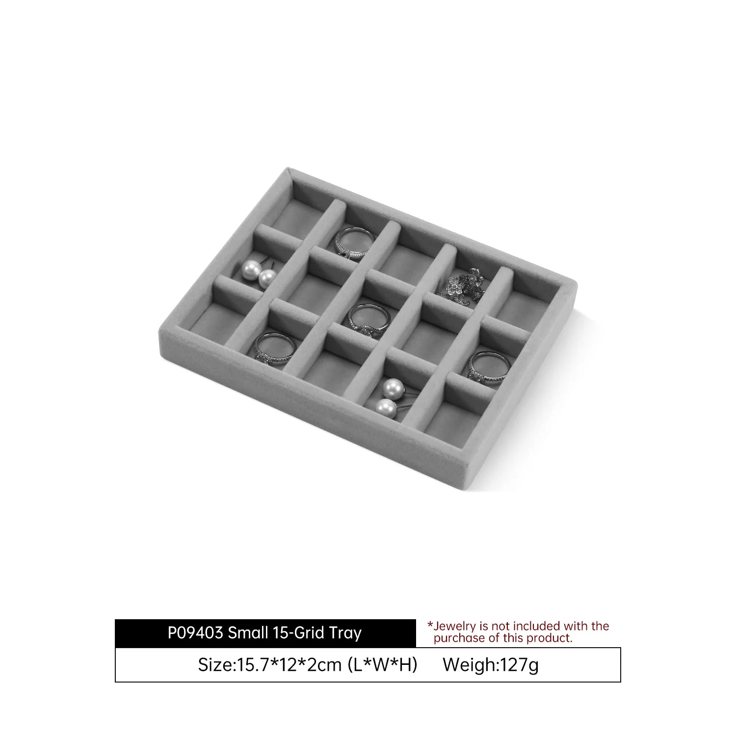Plateau Bijoux Velours Tiroirs Multi Compartiments