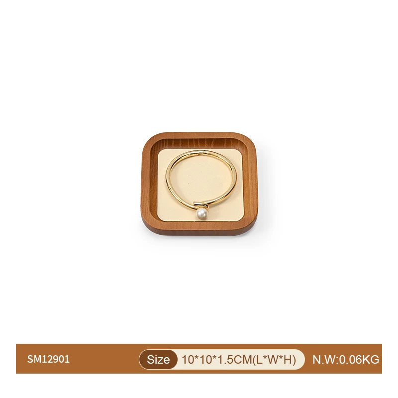 Plateau Bijoux Bois Bracelet Collier Bague