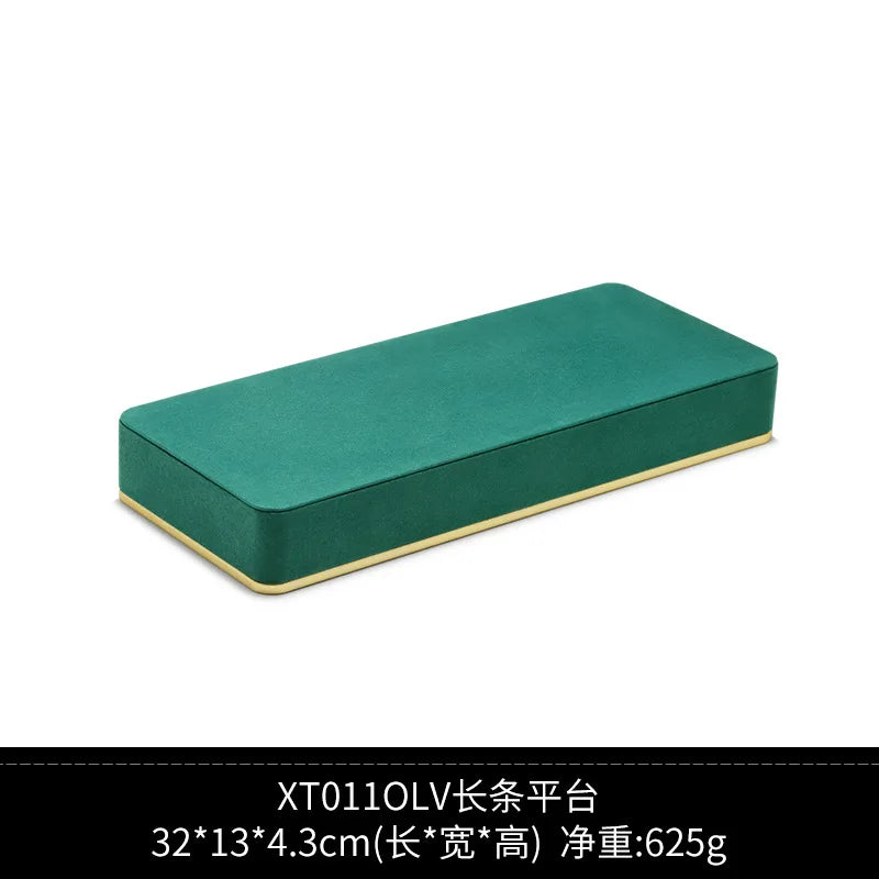 Présentoir Bijoux Velours Vert Premium Vitrine