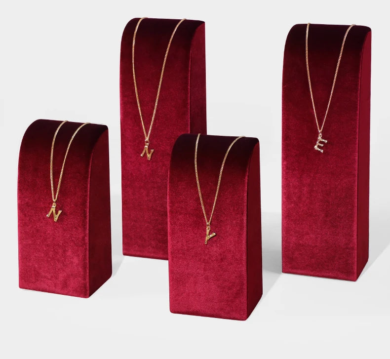 Présentoir Collier Velours Vertical Multicolore